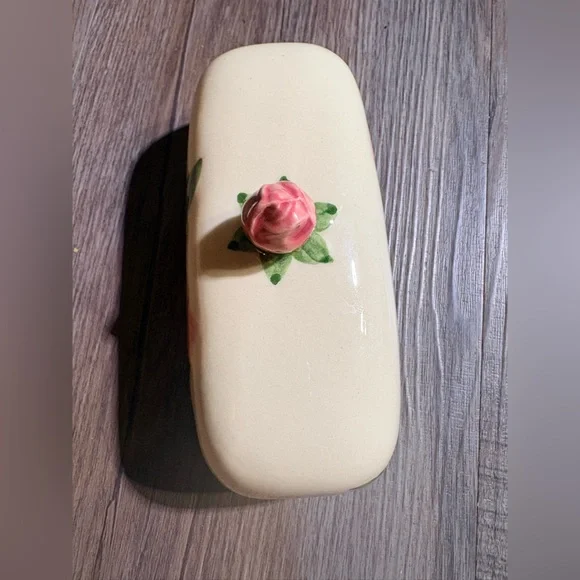 Franciscan Desert Rose Vintage Butter Dish (top only) discontinued design - Picture 3 of 7